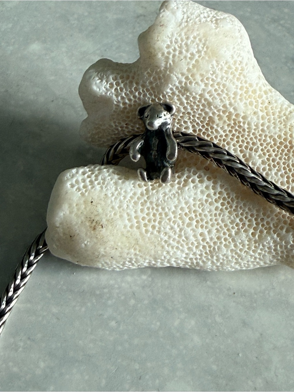 Trollbeads Sterling Silver Teddy Bear Charm